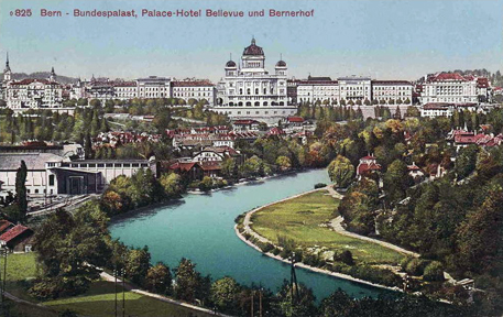 Bern Bundespalast Palace-Hotel Bellevue und Bernerhof